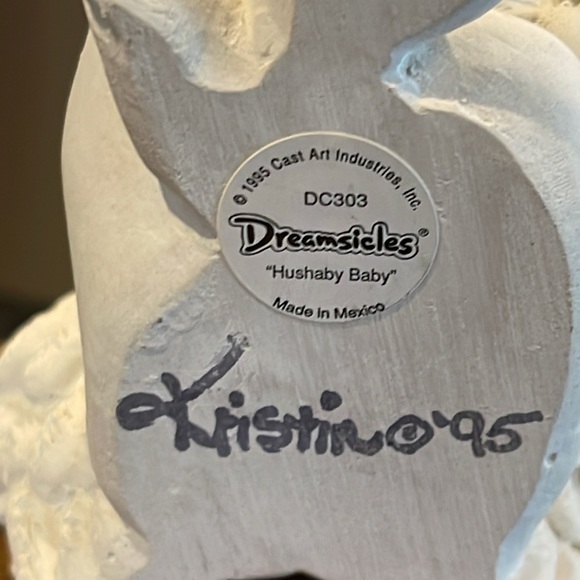 🎩DREAMSICLES 1995 HUSHABY BABY CHERUB ANGEL HAND-PAINTED/SIGNED EUC - Picture 7 of 7